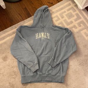 Brandy Melville blue Hawaii oversized hoodie